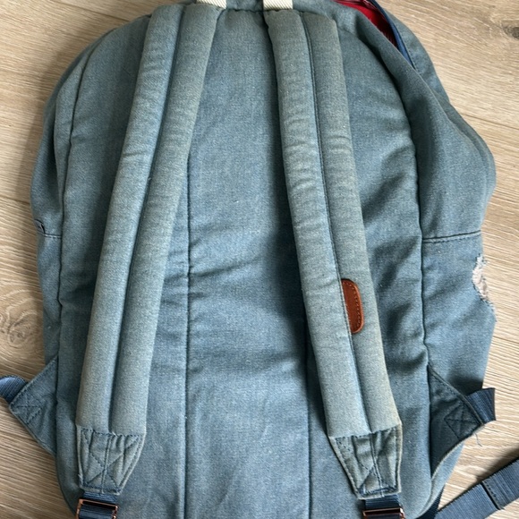 herschel distressed denim backpack - Picture 2 of 3